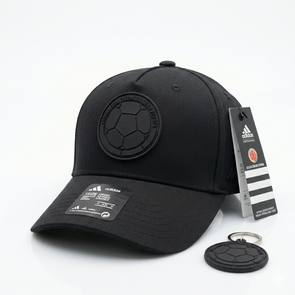 Gorra Negra Oficial Colombia | Adidas × Federación | Edición Mundial 2026